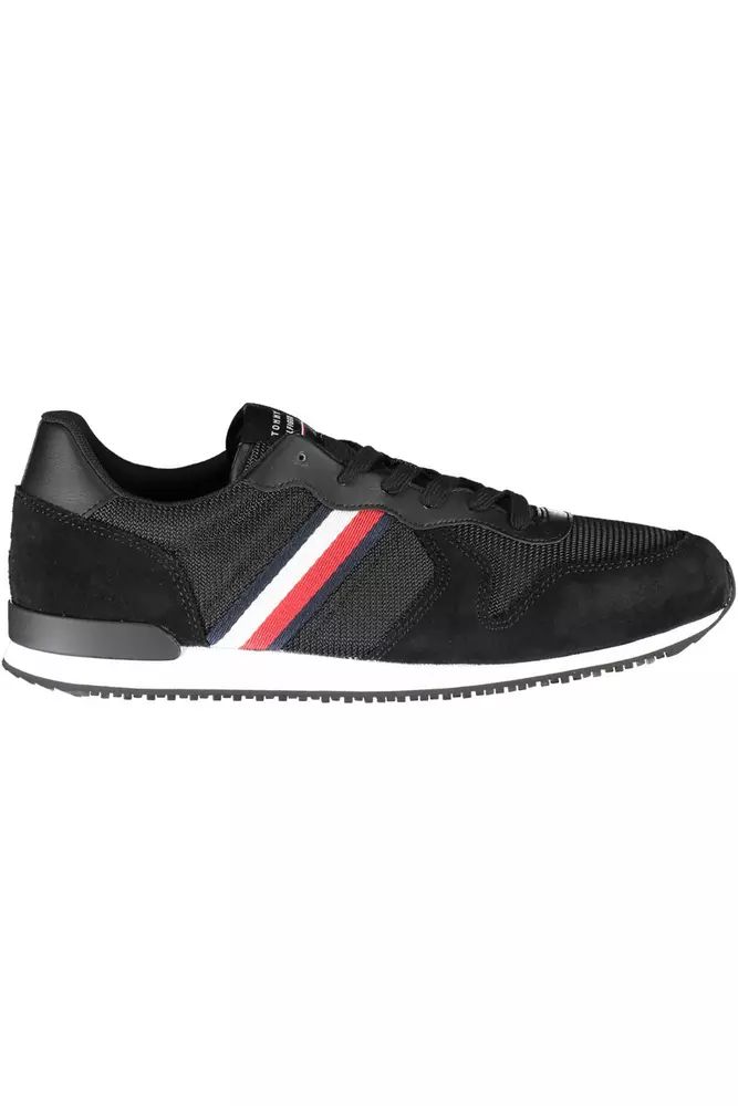 Tommy Hilfiger Black Polyester Sneaker