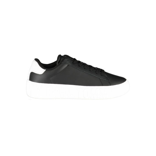 Tommy Hilfiger Black Polyester Sneaker