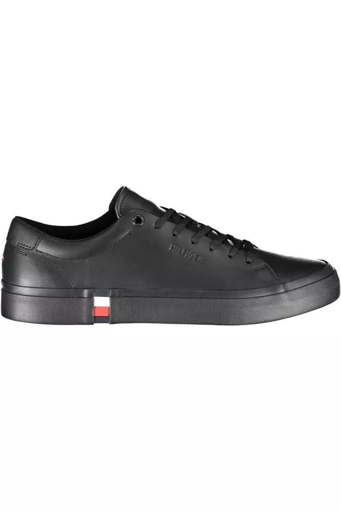 Tommy Hilfiger Black Polyester Sneaker