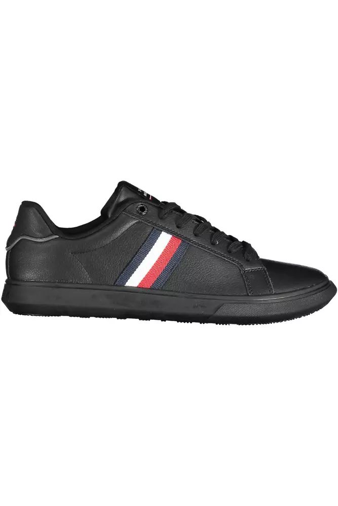 Tommy Hilfiger Black Polyester Sneaker