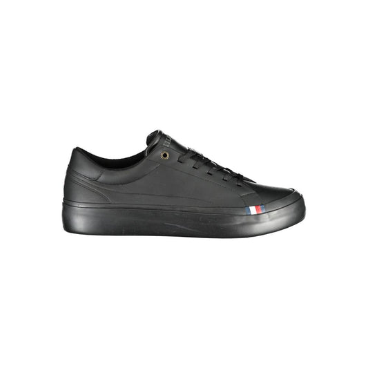 Tommy Hilfiger Black Polyester Sneaker