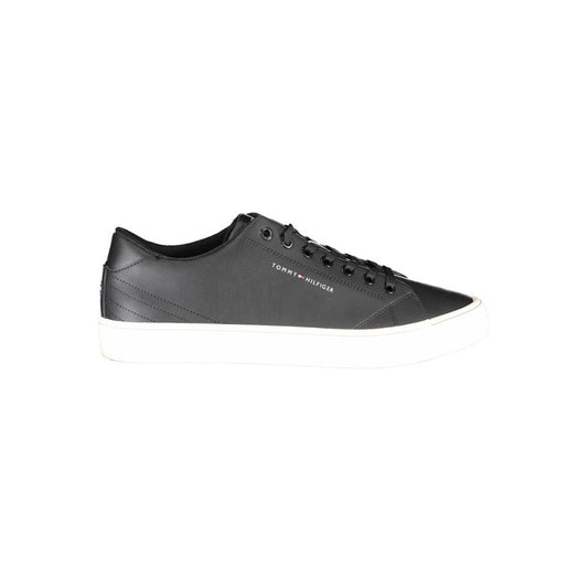 Tommy Hilfiger Black Polyester Sneaker