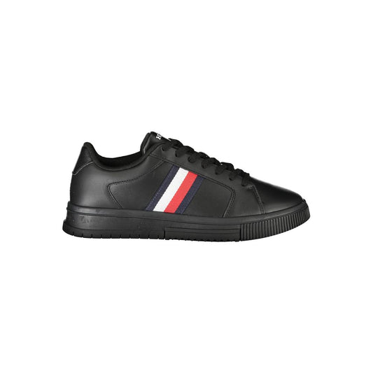 Tommy Hilfiger Black Polyester Sneaker