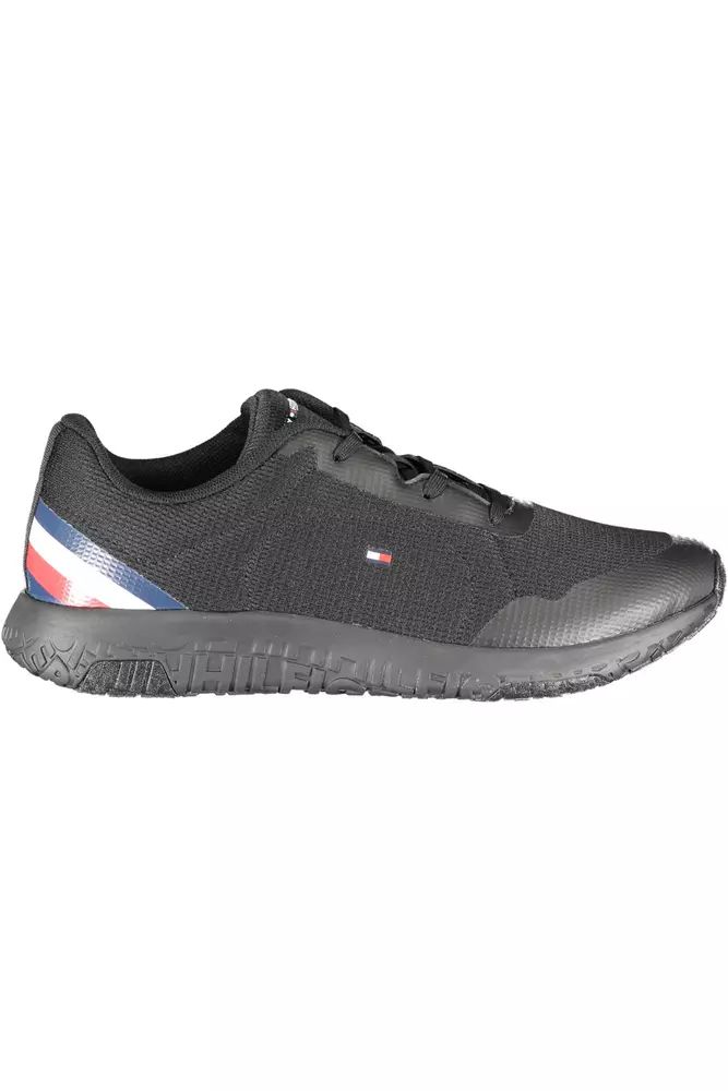 Tommy Hilfiger Black Polyester Sneaker