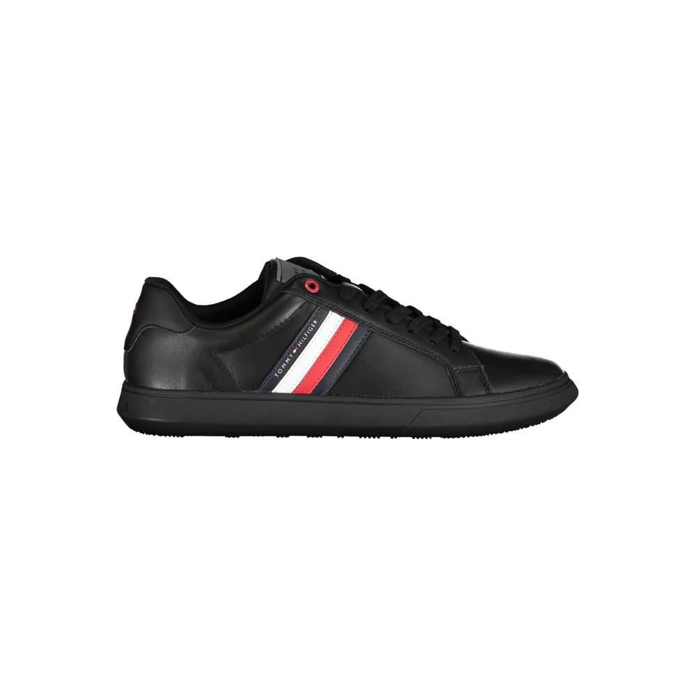 Tommy Hilfiger Black Polyester Sneaker