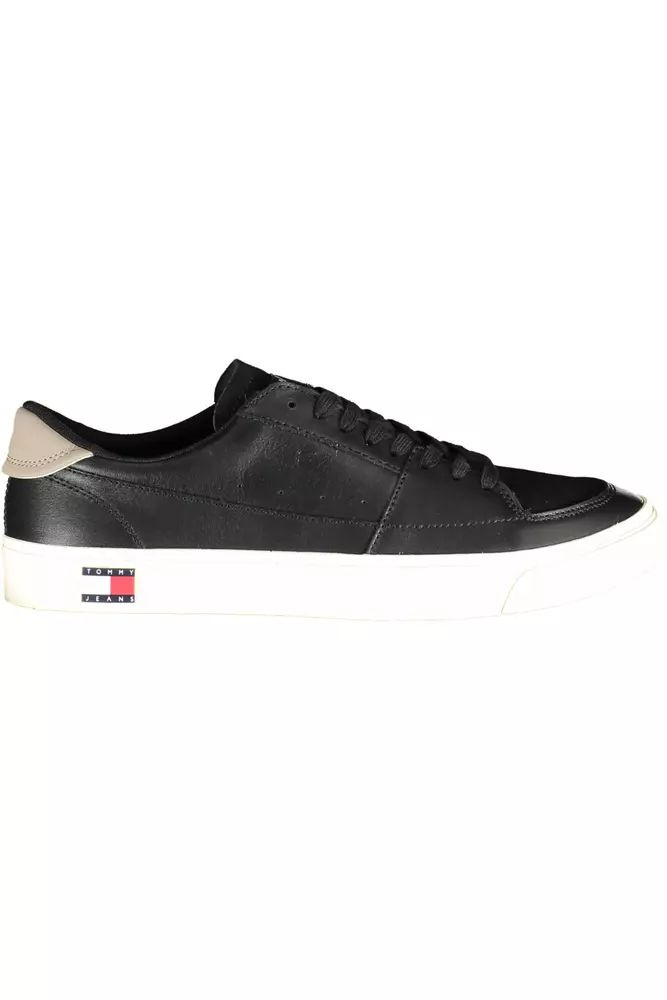 Tommy Hilfiger Black Polyester Sneaker