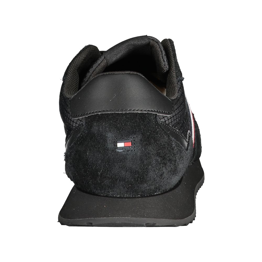 Tommy Hilfiger Black Polyester Sneaker