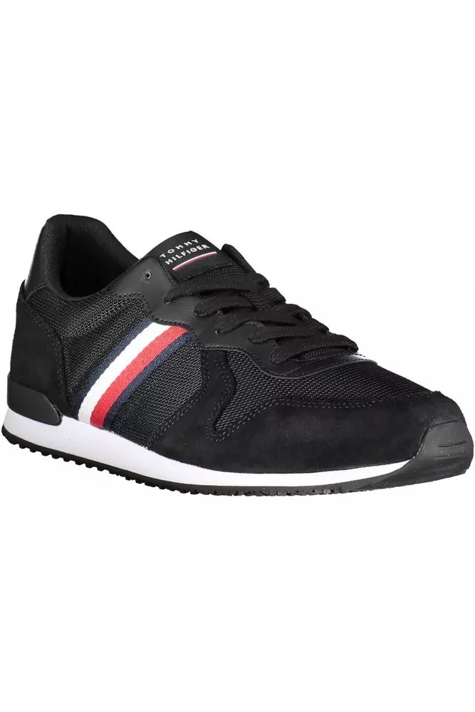 Tommy Hilfiger Black Polyester Sneaker