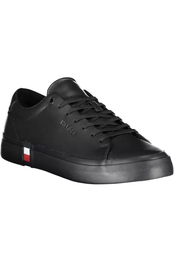 Tommy Hilfiger Black Polyester Sneaker