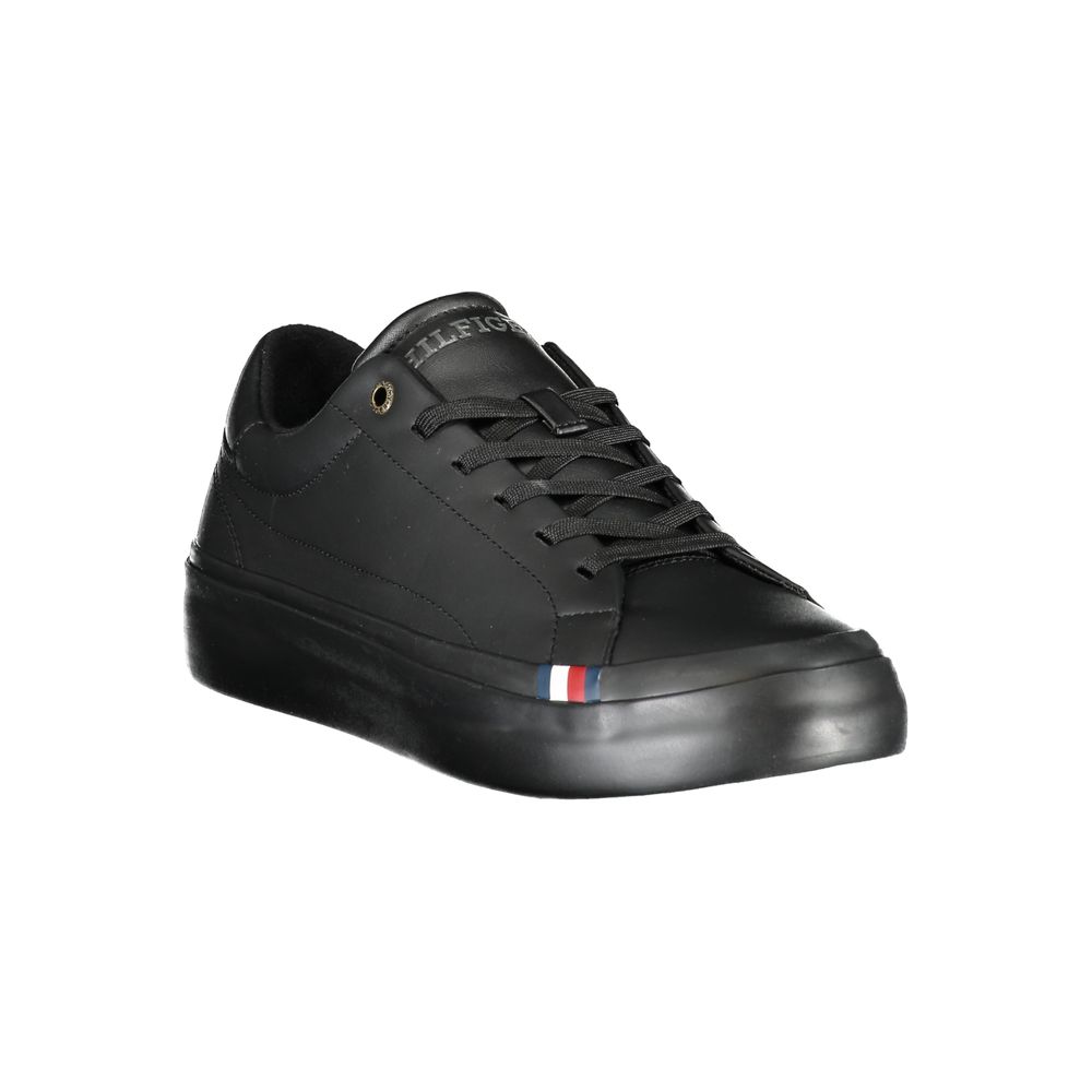 Tommy Hilfiger Black Polyester Sneaker