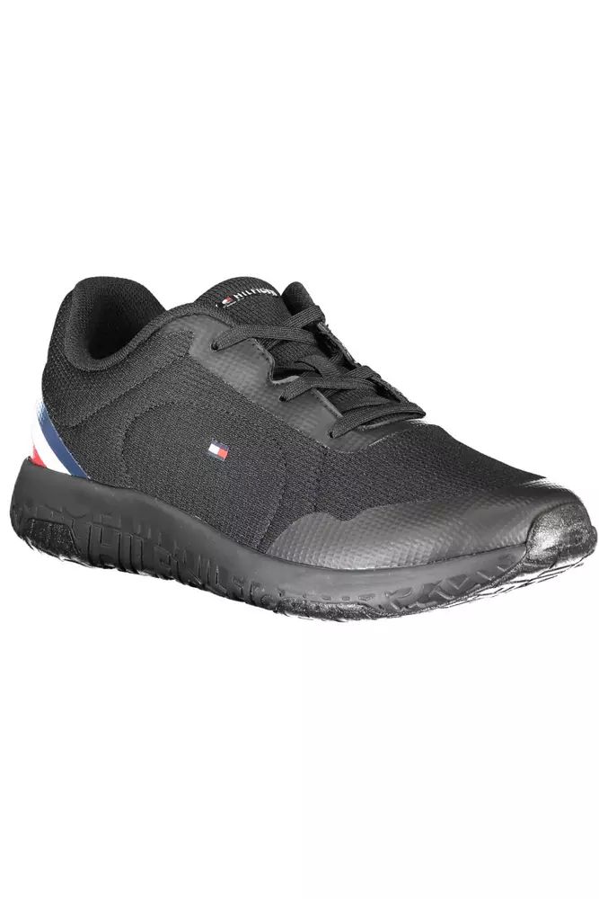 Tommy Hilfiger Black Polyester Sneaker