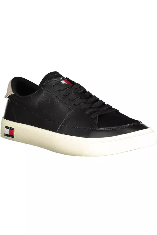 Tommy Hilfiger Black Polyester Sneaker