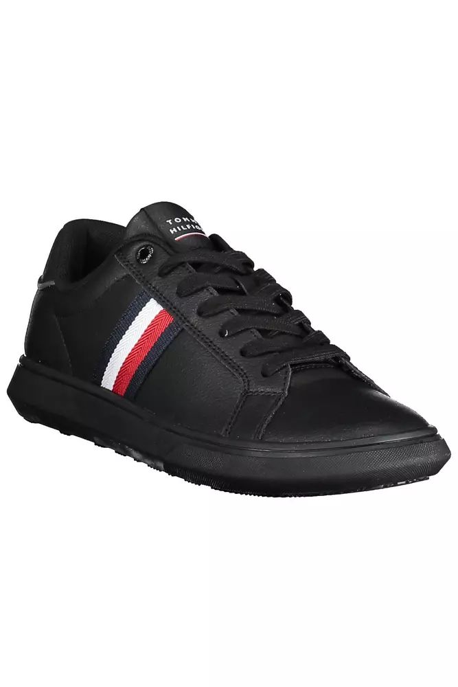 Tommy Hilfiger Black Polyester Sneaker