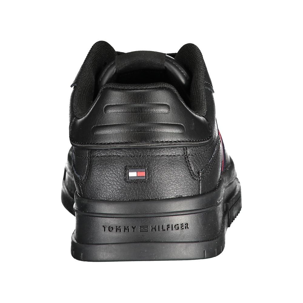 Tommy Hilfiger Black Polyester Sneaker