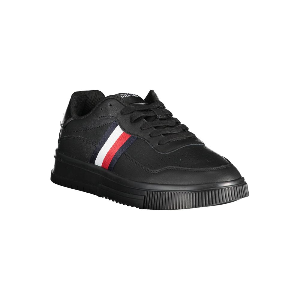 Tommy Hilfiger Black Polyester Sneaker