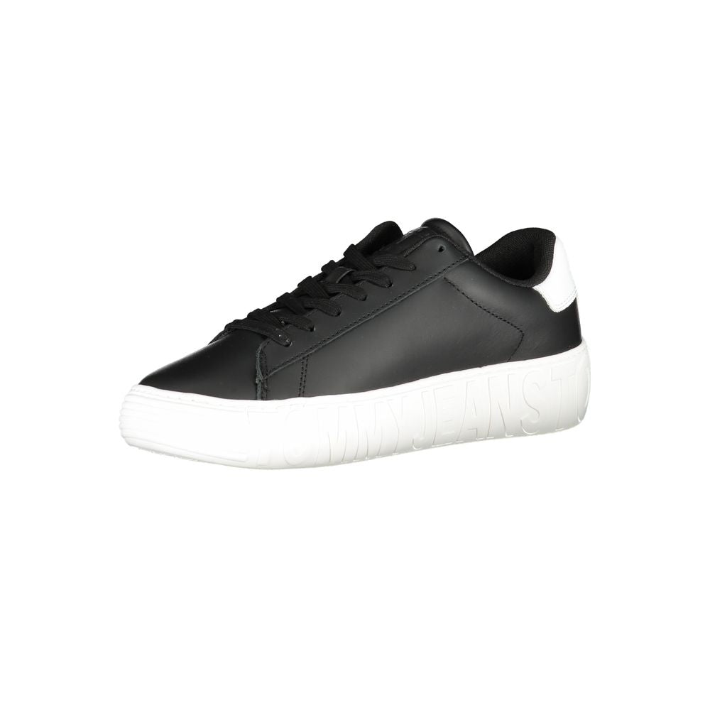 Tommy Hilfiger Black Polyester Sneaker