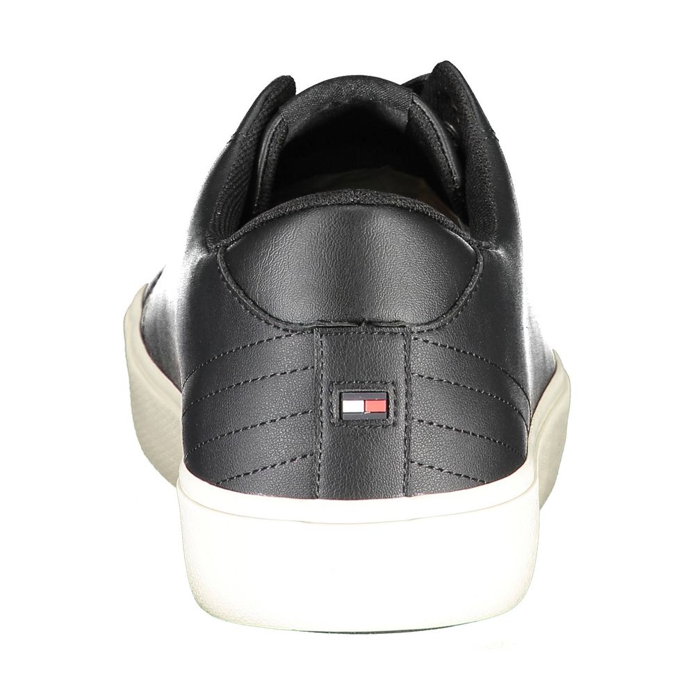 Tommy Hilfiger Black Polyester Sneaker