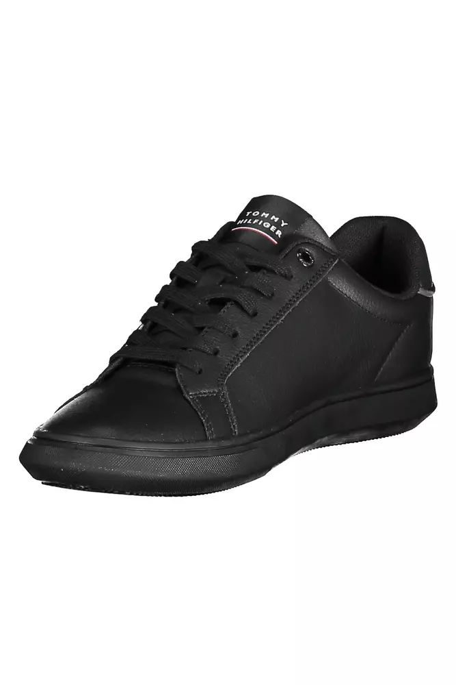 Tommy Hilfiger Black Polyester Sneaker