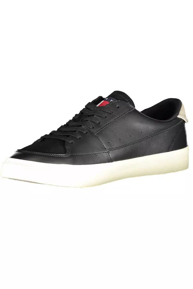 Tommy Hilfiger Black Polyester Sneaker