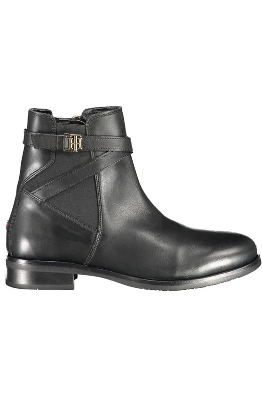 Tommy Hilfiger Black Polyester Boot