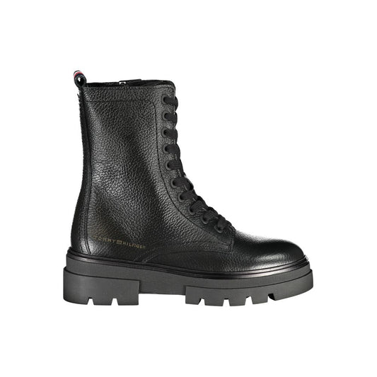 Tommy Hilfiger Black Polyester Boot