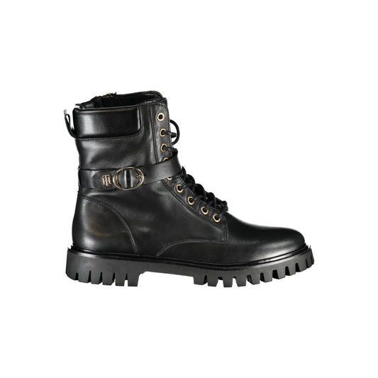 Tommy Hilfiger Black Polyester Boot