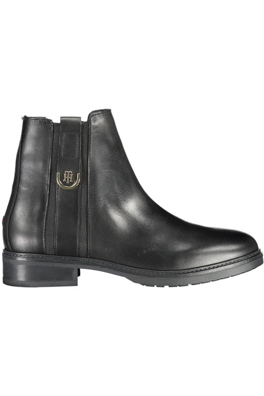 Tommy Hilfiger Black Polyester Boot