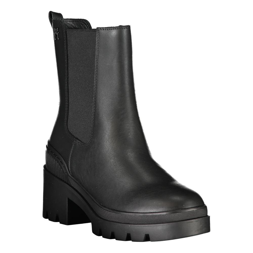 Tommy Hilfiger Black Polyester Boot