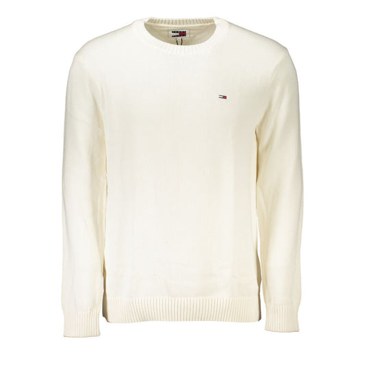 Tommy Hilfiger White Cotton Sweater