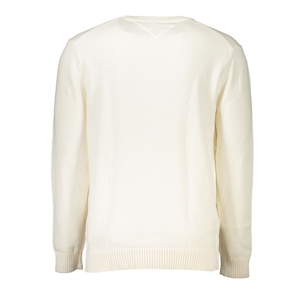 Tommy Hilfiger White Cotton Sweater