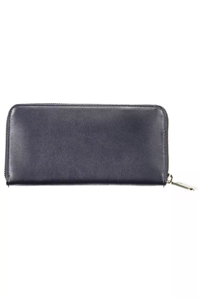 Tommy Hilfiger Blue Leather Wallet