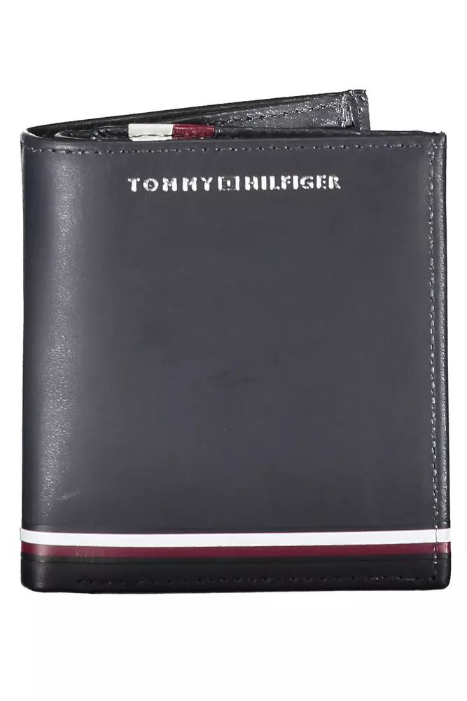 Tommy Hilfiger Blue Leather Wallet