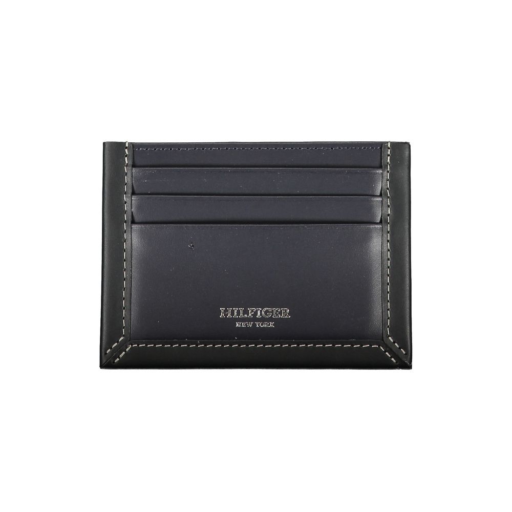 Tommy Hilfiger Blue Leather Wallet