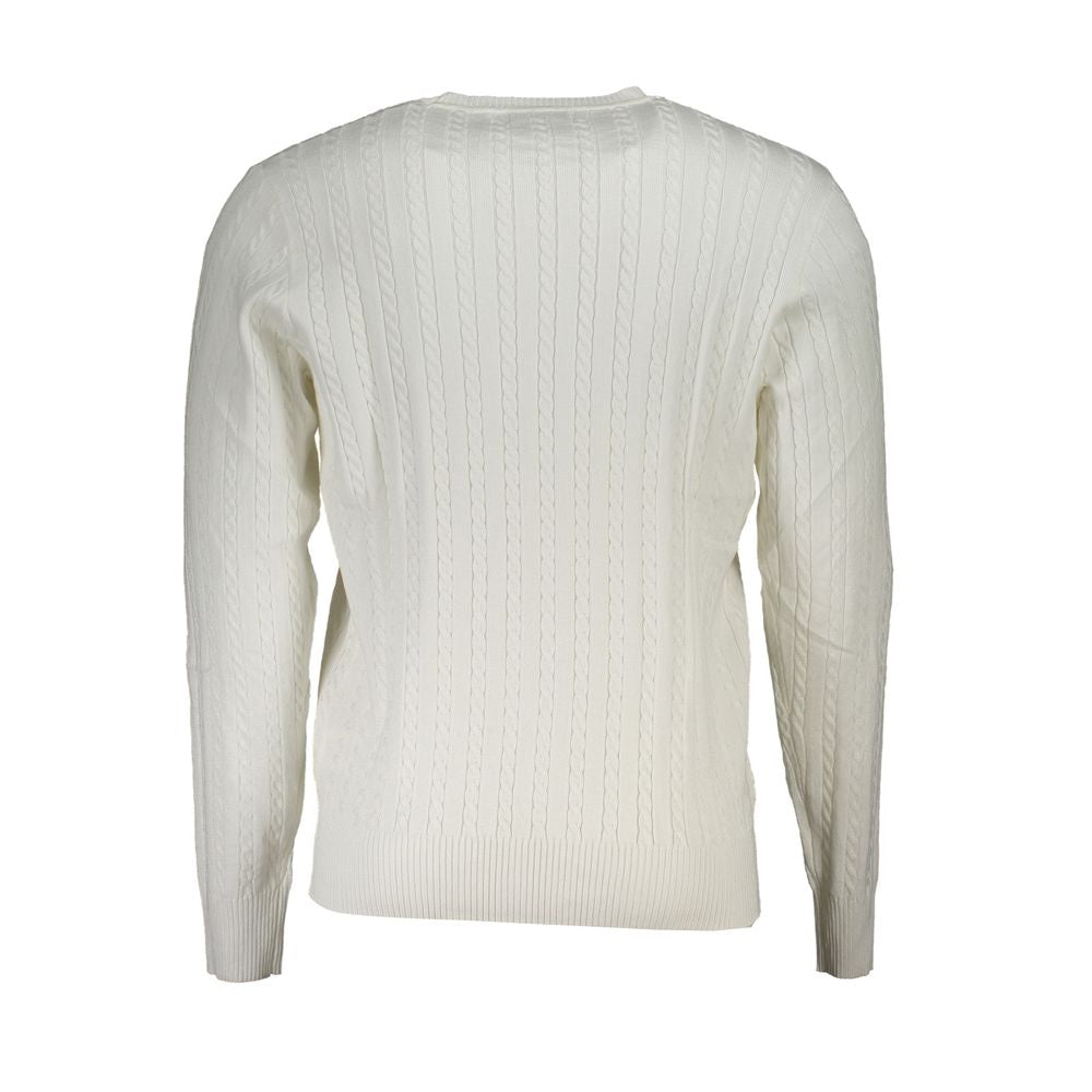 U.S. Grand Polo White Nylon Sweater