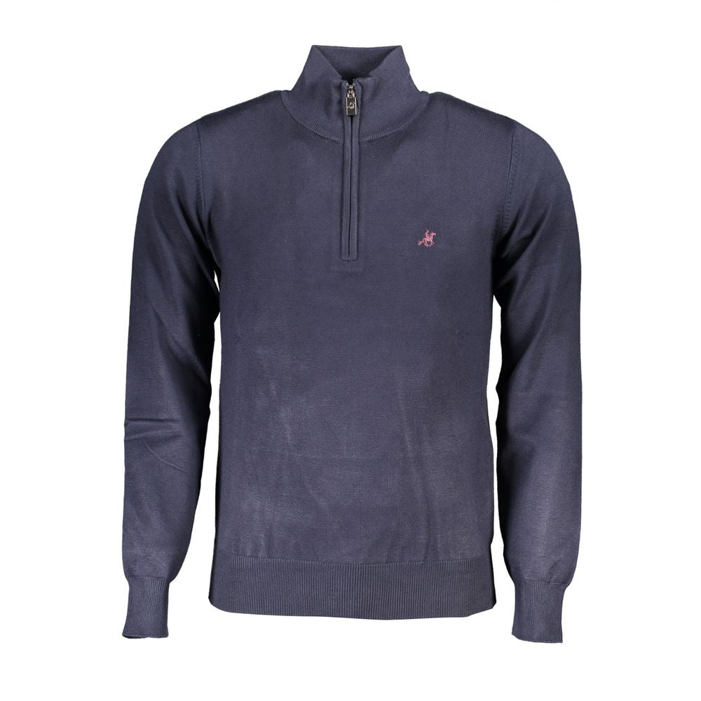 U.S. Grand Polo Blue Nylon Sweater