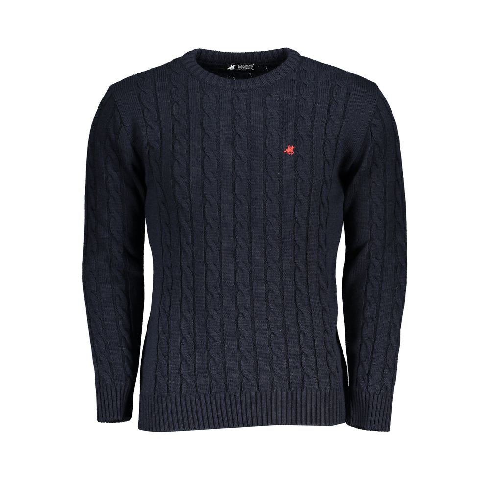 U.S. Grand Polo Blue Fabric Sweater