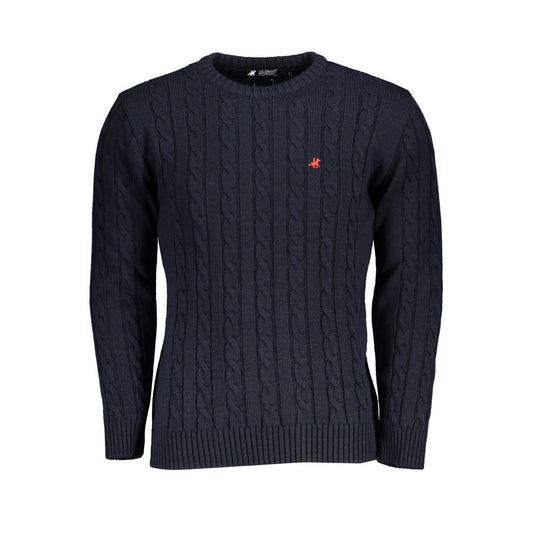 U.S. Grand Polo Blue Fabric Sweater