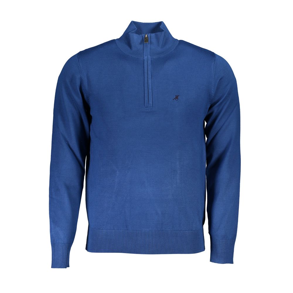 U.S. Grand Polo Blue Nylon Sweater