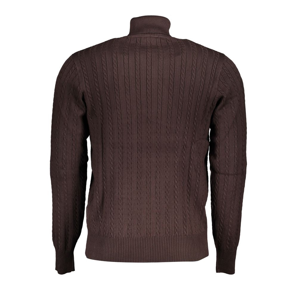 U.S. Grand Polo Brown Nylon Sweater