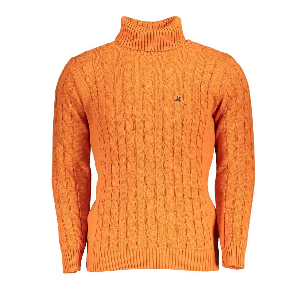 U.S. Grand Polo Orange Fabric Sweater