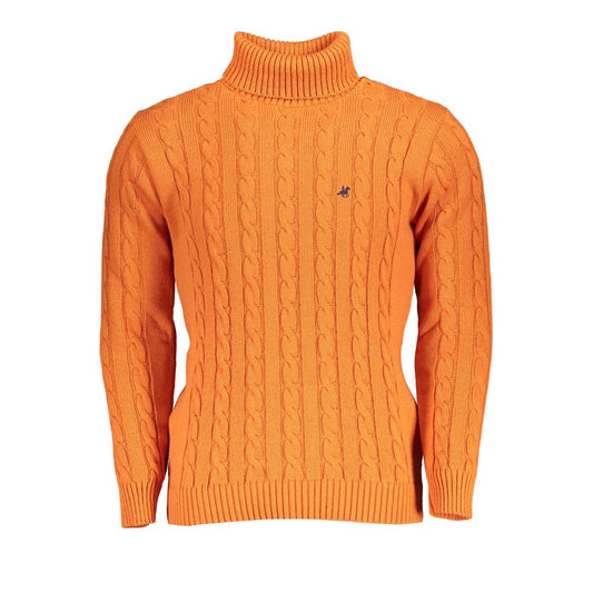 U.S. Grand Polo Orange Fabric Sweater