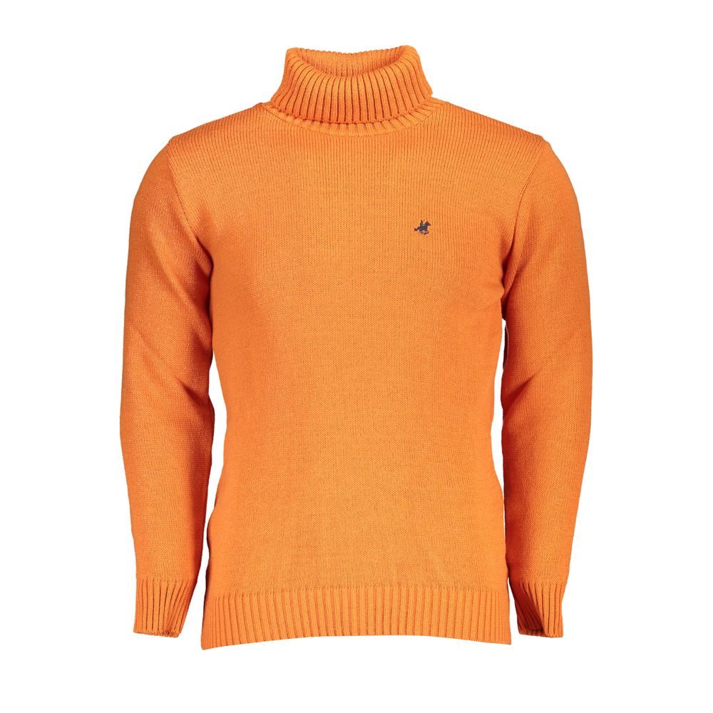 U.S. Grand Polo Orange Fabric Sweater