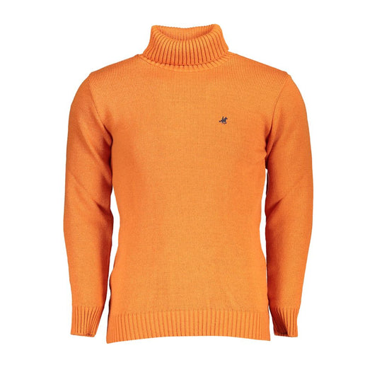 U.S. Grand Polo Orange Fabric Sweater