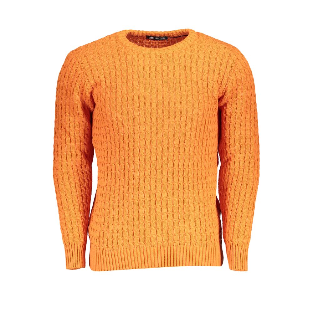 U.S. Grand Polo Orange Fabric Sweater