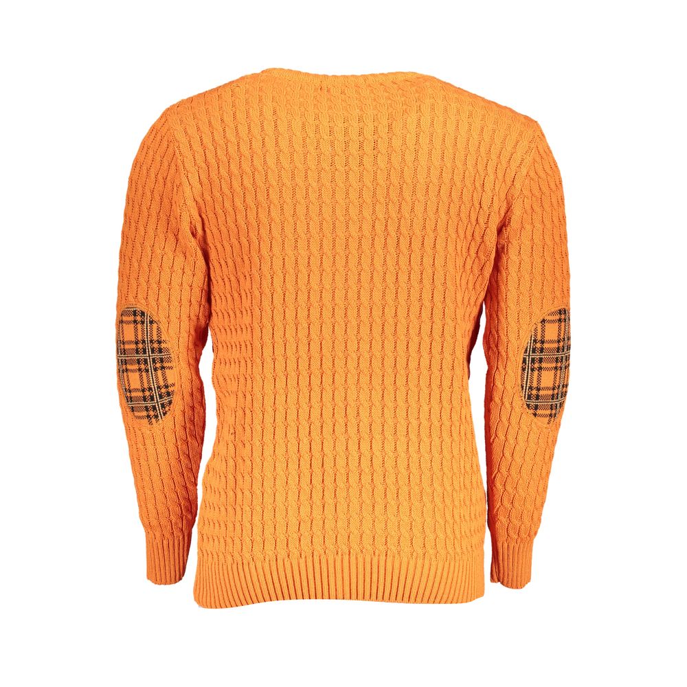 U.S. Grand Polo Orange Fabric Sweater