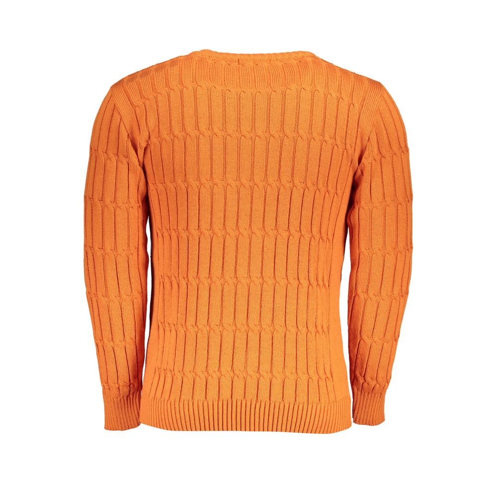 U.S. Grand Polo Orange Fabric Sweater