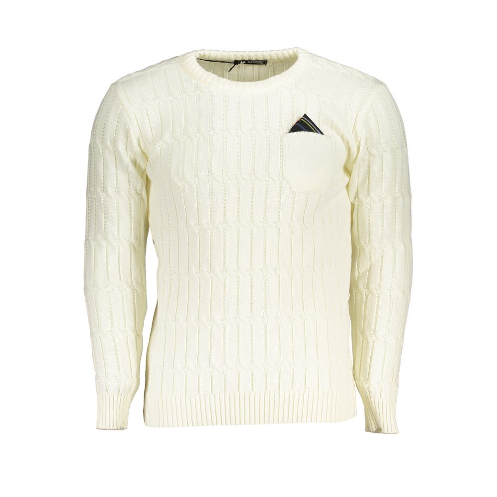 U.S. Grand Polo White Fabric Sweater