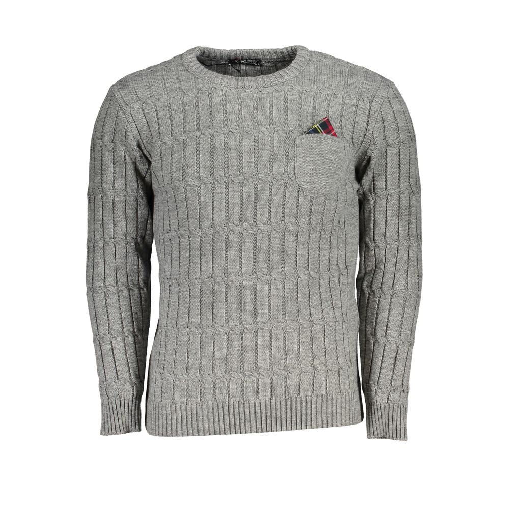 U.S. Grand Polo Gray Fabric Sweater