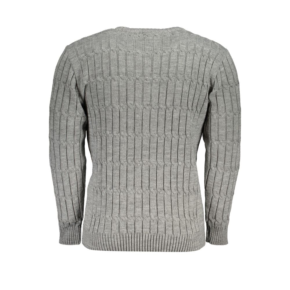 U.S. Grand Polo Gray Fabric Sweater