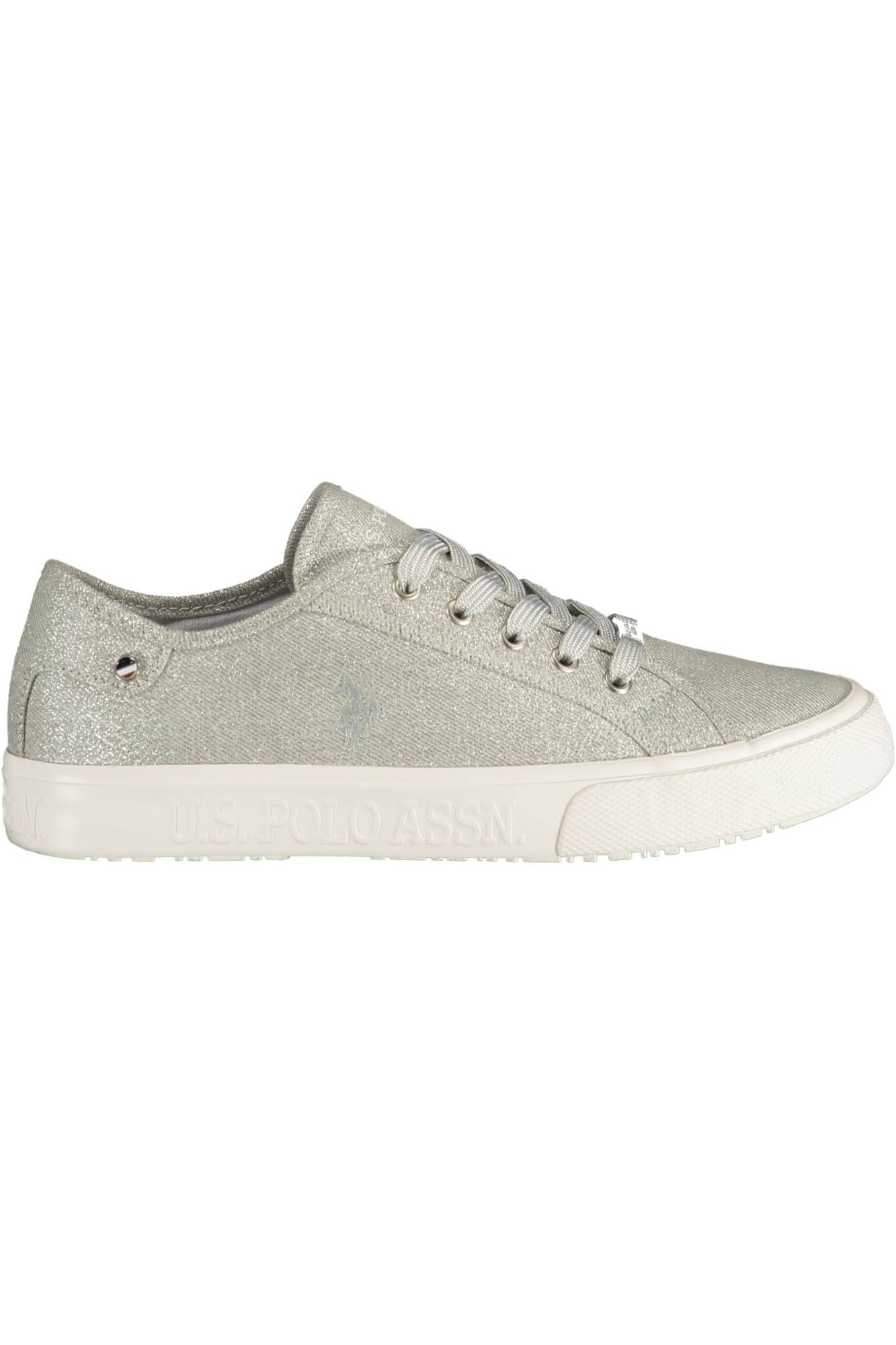 U.S. POLO ASSN. Silver Polyester Sneaker